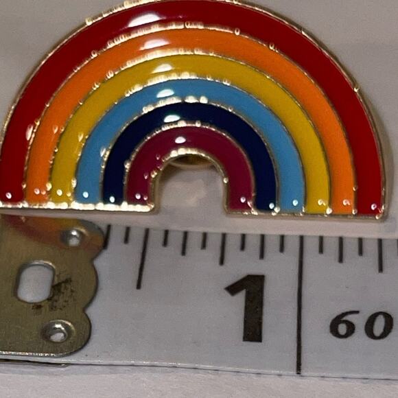 Rainbow Pin Brooch - Picture 1 of 3